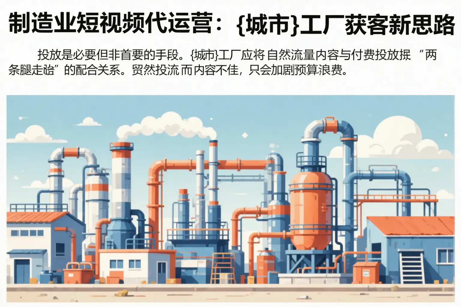制造业短视频代运营:乌兰察布工厂获客新思路