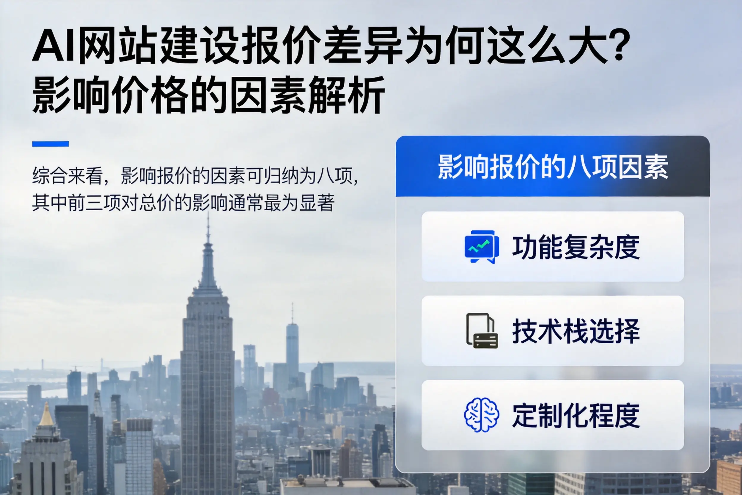 乌兰察布AI网站建设报价差异为何这么大？影响价格的因素解析